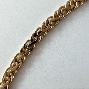 ⭐️ Vintage Gold Tone Wheat Chain Necklace